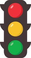 Traffic light sign icon on white background. vector