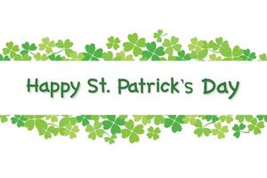 Happy Saint Patrick's Day background. vector