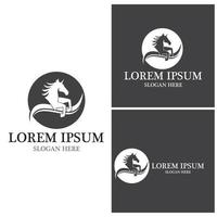 Pegasus icon and symbol vector template