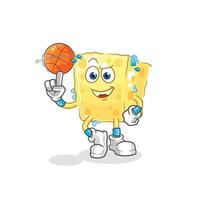 sponge character cartoon vector