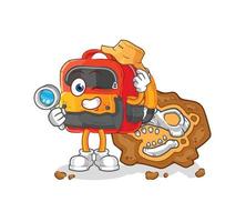 backpack cartoon vector