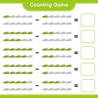 Count and match, count the number of Soccer Shoes and match with the right numbers. Educational children game, printable worksheet, vector illustration