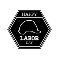 Happy Labor Day banner isolated on white background vector