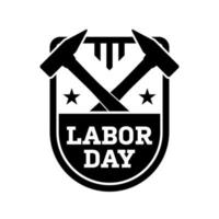 Happy Labor Day banner isolated on white background vector