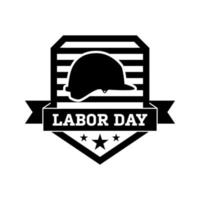 Happy Labor Day banner isolated on white background vector