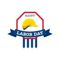 Happy Labor Day banner isolated on white background vector