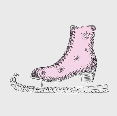Retro skates, great design for any purposes.