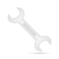 Spanner isolated on white background vector