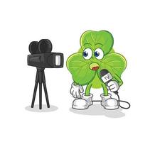 clover cartoon character vector