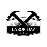 Happy Labor Day banner isolated on white background vector