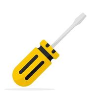 Screwdriver isolated on white background vector