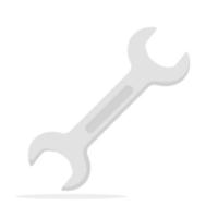 Spanner isolated on white background vector