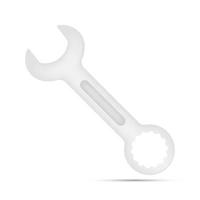 Spanner isolated on white background vector