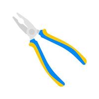Pliers isolated on white background vector