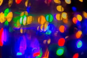 The Abstract background with shining bokeh multi colour image. photo