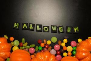 The Halloween background dark tone image background. photo