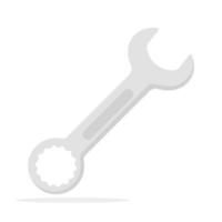 Spanner isolated on white background vector