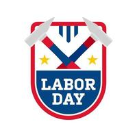 Happy Labor Day banner isolated on white background vector