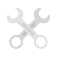 Spanner isolated on white background vector