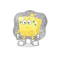 butter character cartoon vector