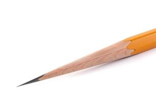 Very sharp tip of the pencil. The pencil is acutely sharpened photo