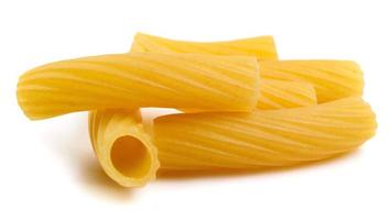 several pasta are isolated on a white background. photo