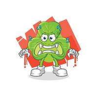 clover cartoon character vector