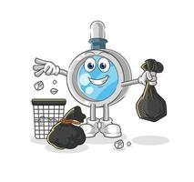 magnifying glass cartoon vector