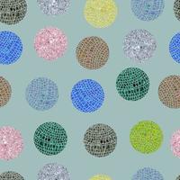 abstract mosaic isolated spheres seamless pattern background photo
