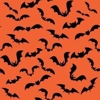 fondo transparente de murciélagos diablo espeluznante en la noche de halloween.festival en ideas de otoño, ilustración vectorial, para papel tapiz, tela, papel de regalo vector