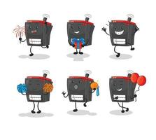 radio cartoon character vector