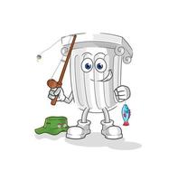 roman pillar cartoon character vector