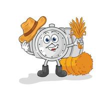 wristwatch cartoon character vector