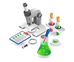 Experimental laboratory data analysis vector