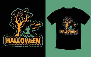 diseño de camiseta de moda de halloween vector