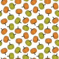 Seamless pattern with pumpkin dots. Pattern for decorating Thanksgiving. vector