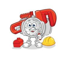 wristwatch cartoon character vector