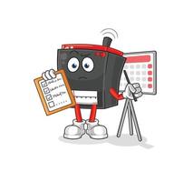 radio cartoon character vector