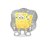 sponge character cartoon vector