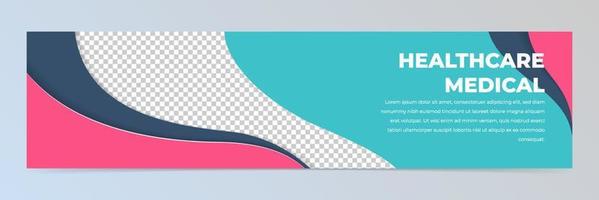 Plantilla de banner de Linkedin abstracto moderno vector