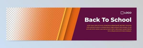 Modern abstract banner design template vector