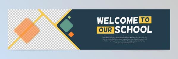 Modern abstract banner design template vector