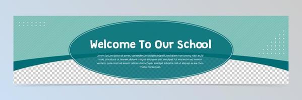Modern abstract banner design template vector