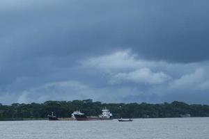 Cloud on the river photo