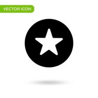 icono de línea de estrella. icono mínimo y creativo aislado sobre fondo blanco. marca de símbolo de ilustración vectorial vector