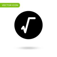 icono de fórmula matemática. icono mínimo y creativo aislado sobre fondo blanco. marca de símbolo de ilustración vectorial vector