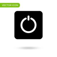 power icon. minimal and creative icon isolated on white background. vector illustration symbol mark