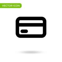 credit card icon. minimal and creative icon isolated on white background. vector illustration symbol mark