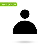 person icon. minimal and creative icon isolated on white background. vector illustration symbol mark