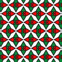 Geometric christmas pattern. Repeated modern design. Vector abstract texture with different geometrical elements